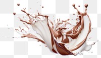 PNG Milk chocolate splash art