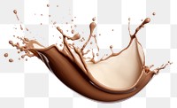 PNG Dynamic chocolate milk splash