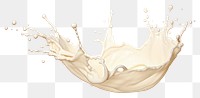 PNG Creamy milk splash illustration