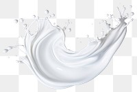 PNG Dynamic milk splash illustration