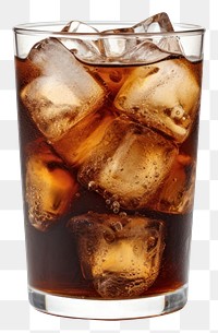 PNG Refreshing iced cola beverage glass