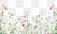 Delicate floral border design