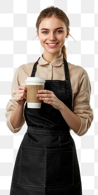 PNG Barista holding coffee cup