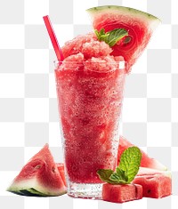 Refreshing watermelon slush drink