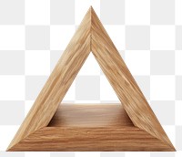 PNG Geometric wooden triangle shelf