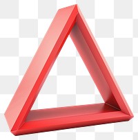 PNG Red triangular impossible shape illustration