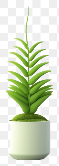 Modern minimalist potted plant