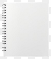 PNG White notebook text spiral diary.