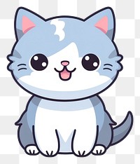 PNG Cute cartoon kitten illustration