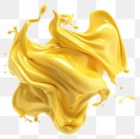 PNG Vibrant yellow paint splash