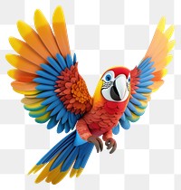 PNG Colorful parrot illustration flying