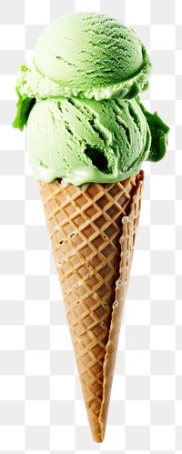 PNG  Delicious green ice cream cone