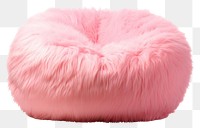 PNG Fluffy pink bean bag chair