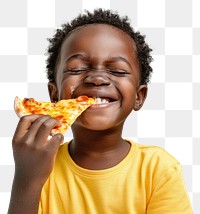 PNG Child enjoying delicious pizza slice