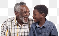 PNG happy smile  dad and son