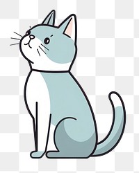 PNG Cute cartoon cat illustration