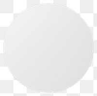 PNG Minimalist round white blank circle