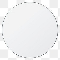 PNG Minimalist white circle illustration