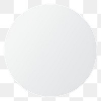 PNG Minimalist round white circle design