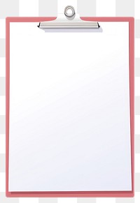 PNG Blank clipboard with red border