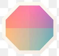 PNG Geometric gradient pastel octagon