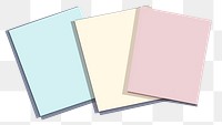 PNG Colorful paper sheets overlapping