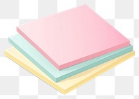 PNG Colorful pastel paper stack