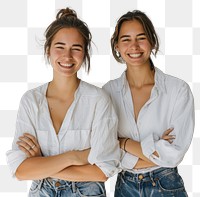 PNG Smiling women in casual attire