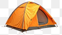 PNG Bright orange camping tent