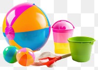 PNG Colorful beach toys for fun