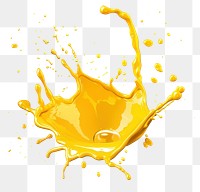 PNG Vibrant yellow paint splash