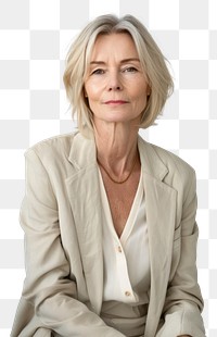 PNG  Elegant mature woman portrait