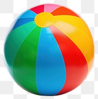 PNG Colorful inflatable beach ball