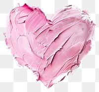 PNG Textured pink heart painting