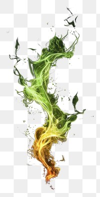 PNG Colorful swirling smoke art