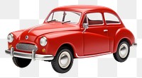 PNG Vintage red toy car model