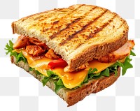 PNG  Grilled chicken cheese sandwich