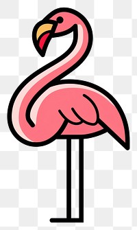 PNG  Colorful flamingo illustration vector