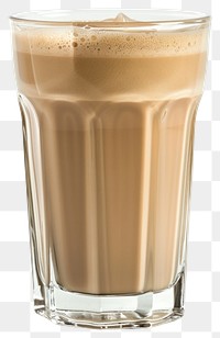 PNG Creamy iced coffee in glass