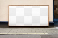 PNG Outdoor blank billboard mockup , transparent background