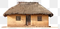 PNG Traditional thatched roof mud house