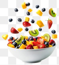 PNG Fresh vibrant fruit salad bowl