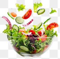 PNG Fresh vibrant vegetable salad bowl