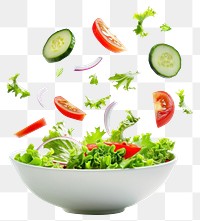 PNG Fresh vibrant vegetable salad bowl