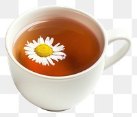 PNG Chamomile tea in white cup