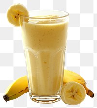 PNG Refreshing banana smoothie in glass