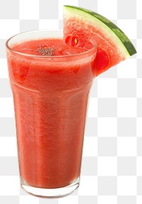 PNG Refreshing watermelon smoothie with slice