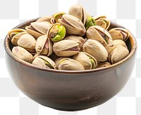 PNG Fresh pistachios in wooden bowl