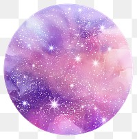 PNG Dreamy cosmic galaxy watercolor illustration