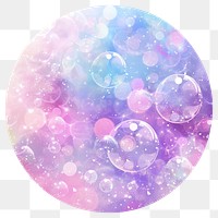 PNG Dreamy pastel bubble background